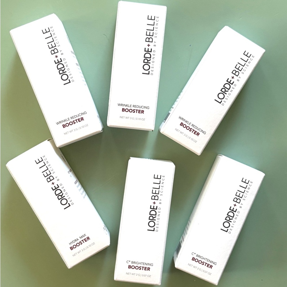 Lorde + Belle Wrinkle Reducing Booster Hydra Max C+ Brightening Lot of 6! New